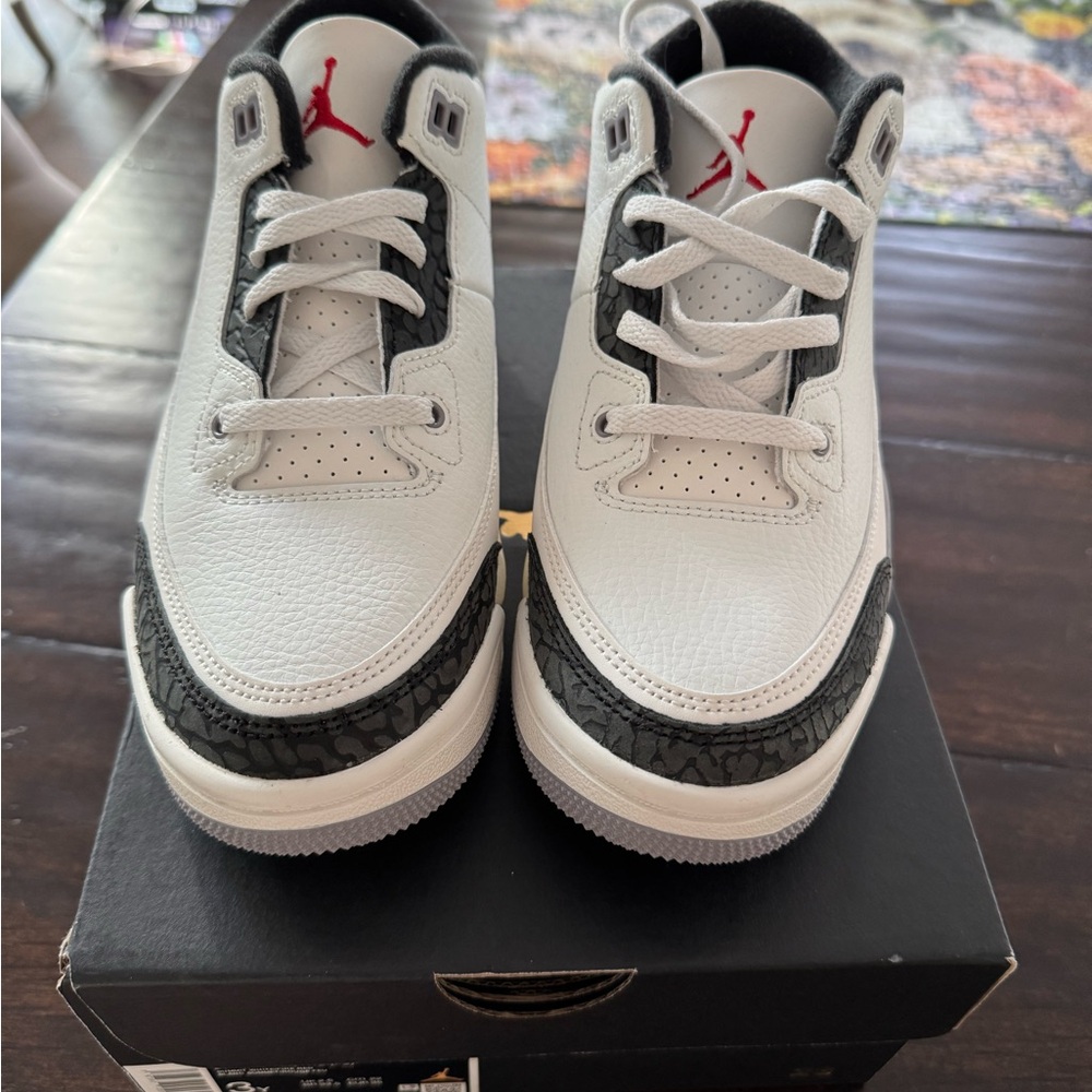 Air Jordan White and Black Sneakers